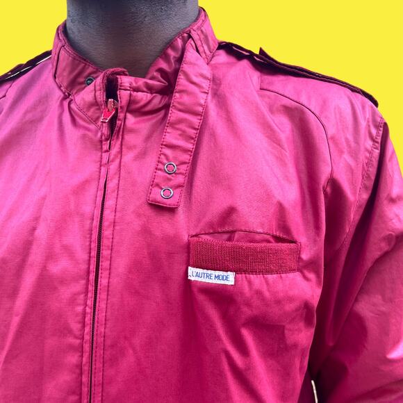 Vintage 80s L‘Autre Mode bomber jacket L - Picture 2 of 4